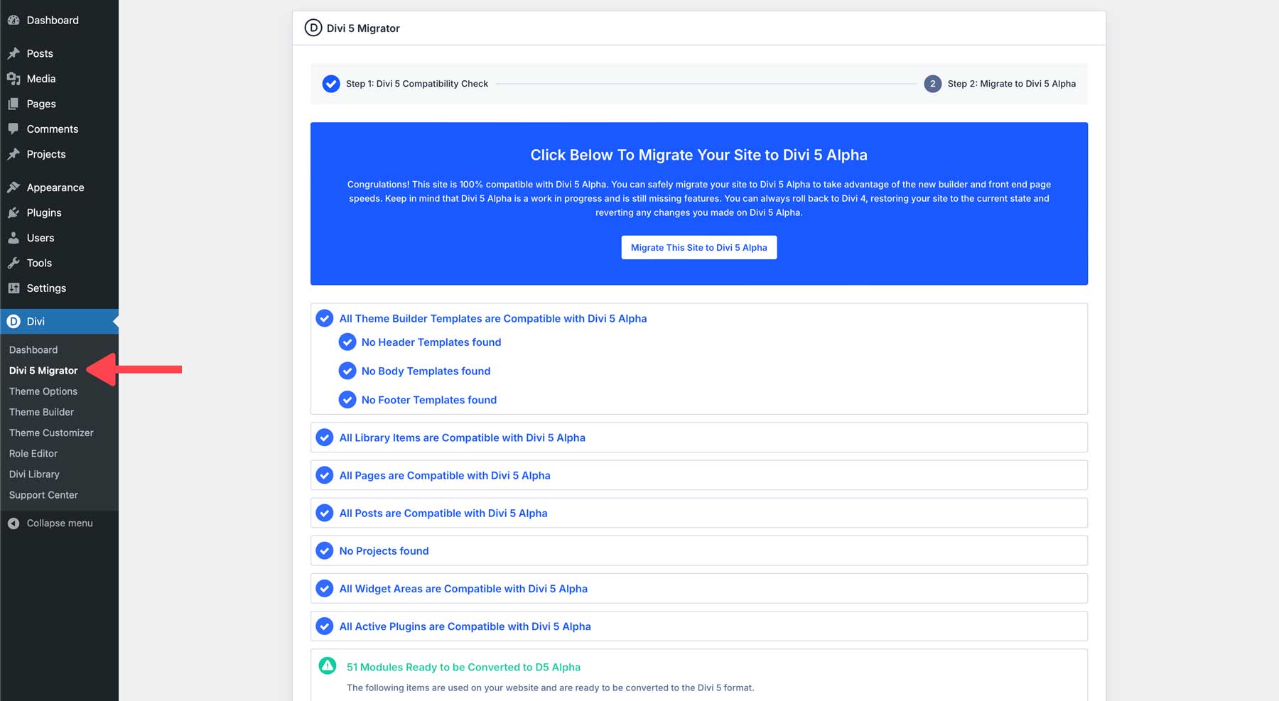 Divi 5 Migrator