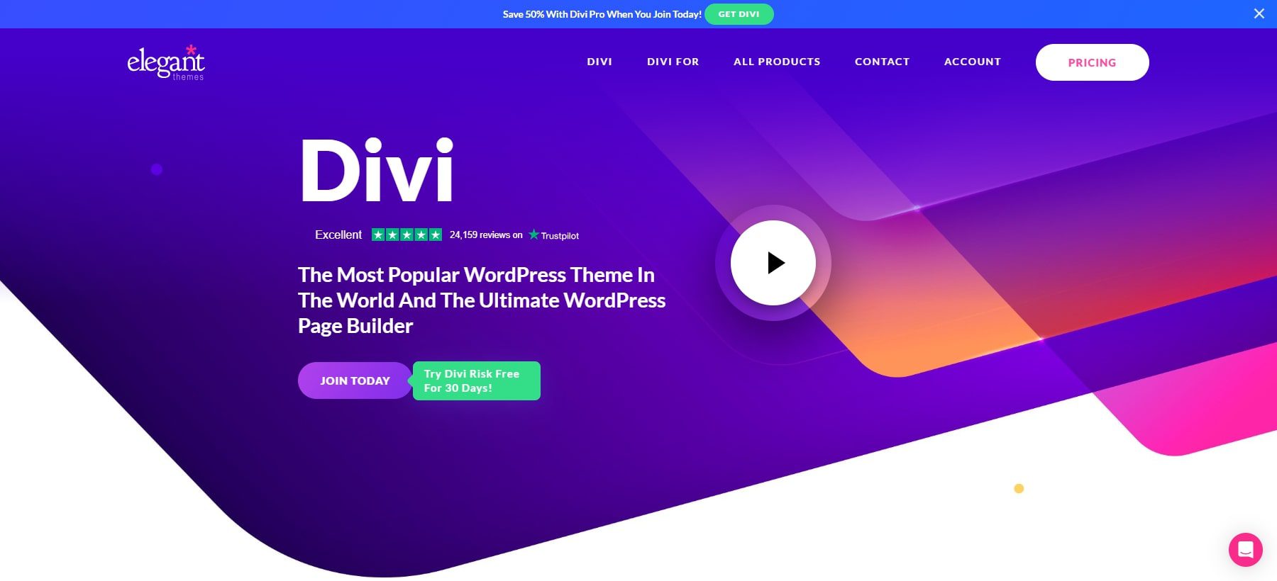 divi homepage