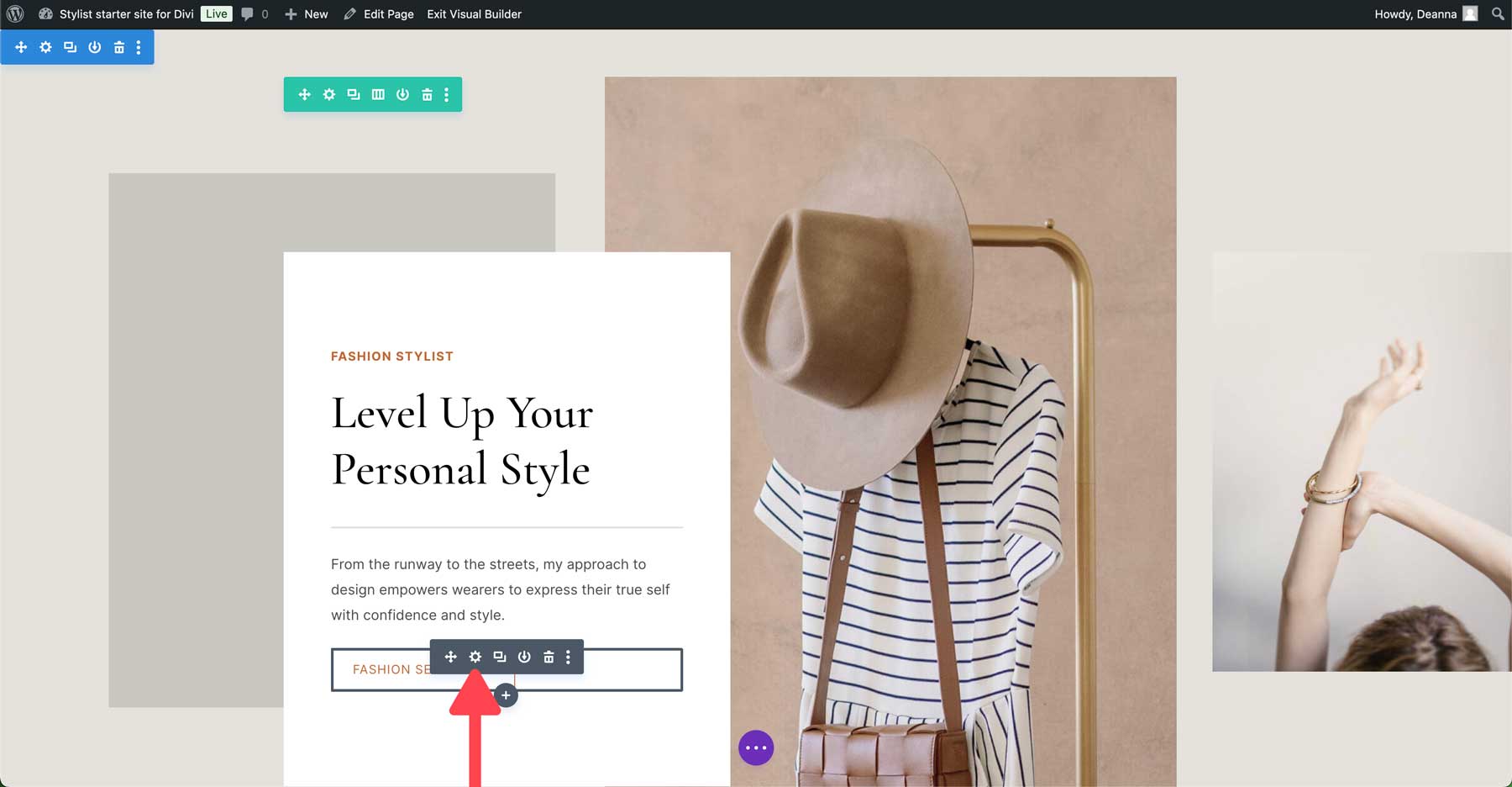 Stylist starter site for Divi