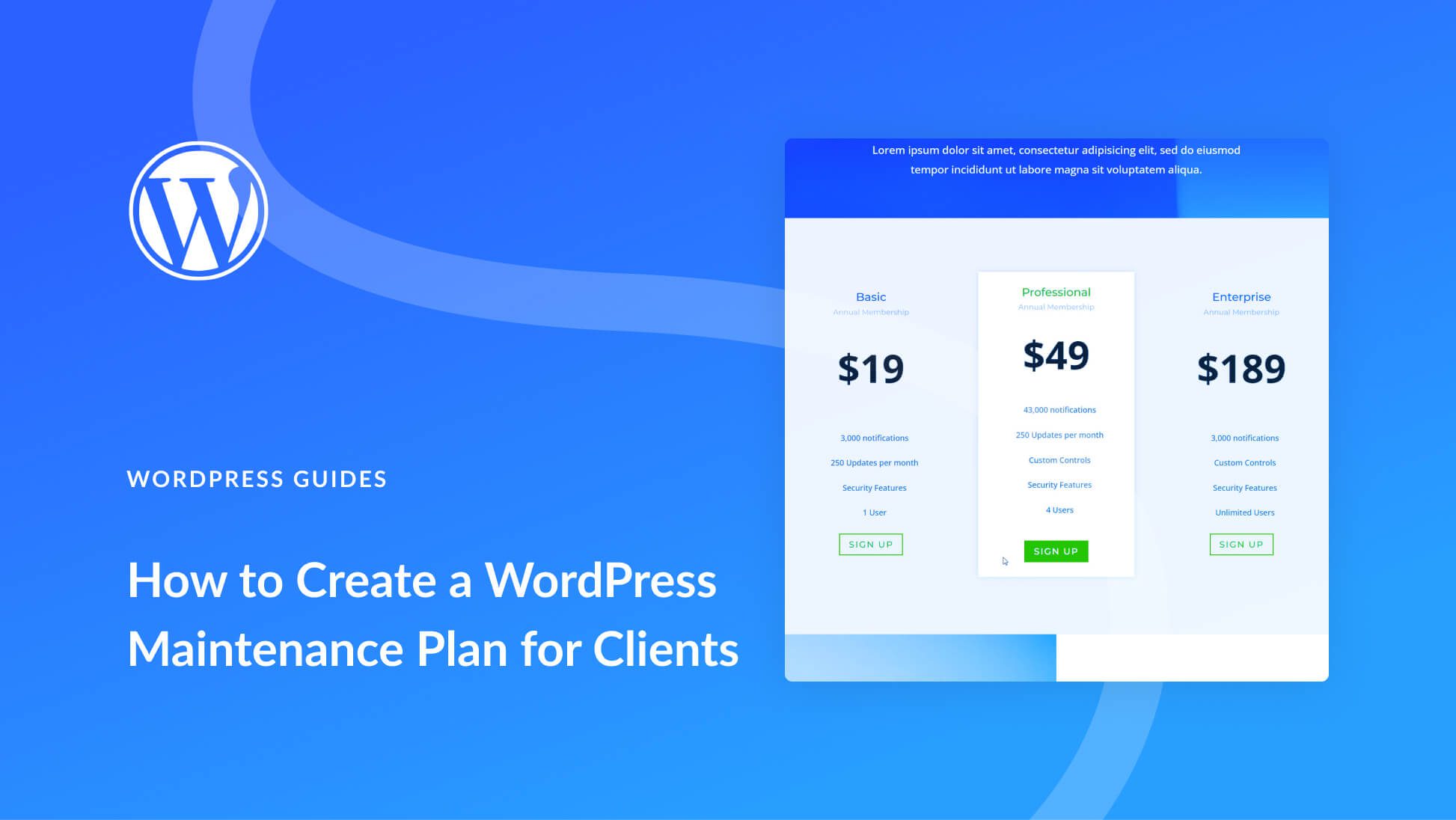 How to Create a WordPress Maintenance Plan for Your Clients