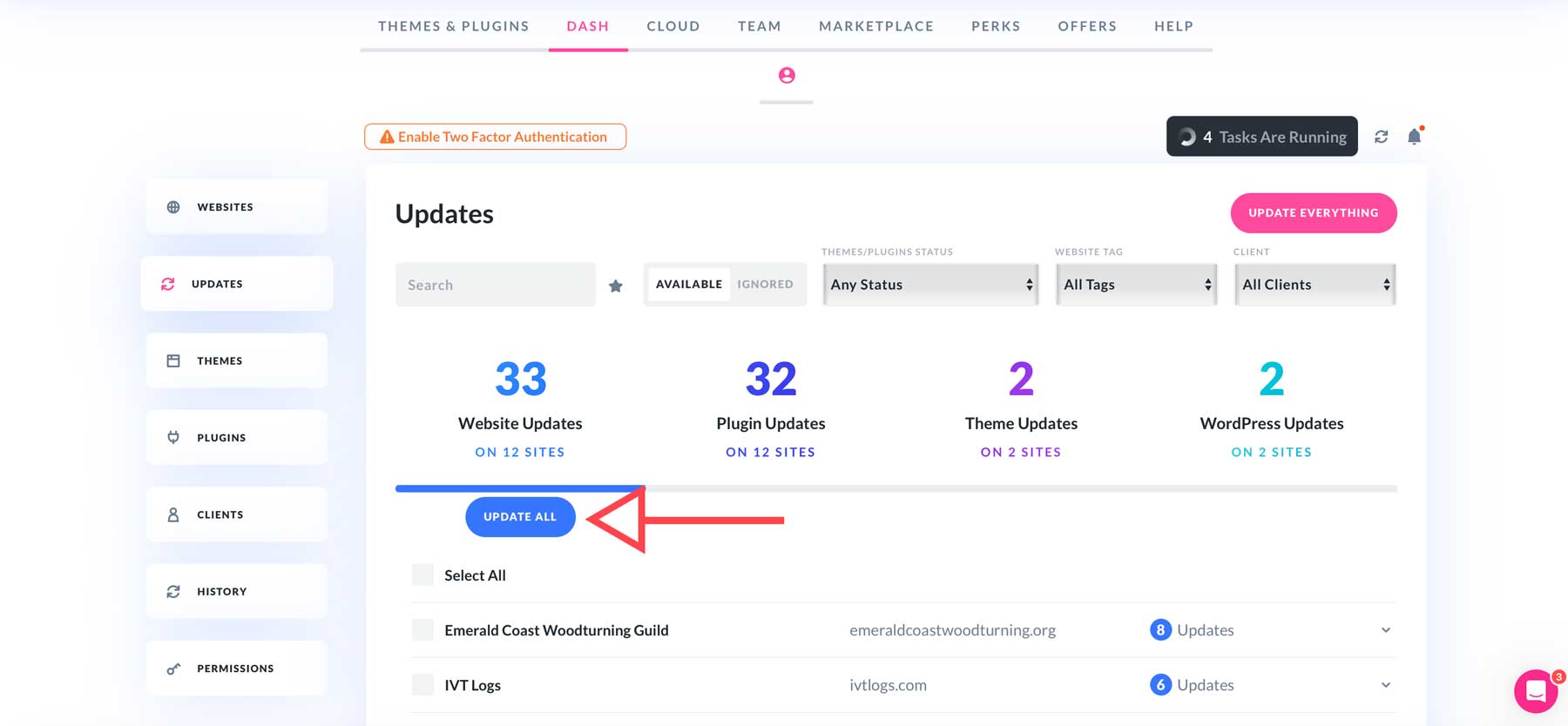 Divi Dash plugin updates