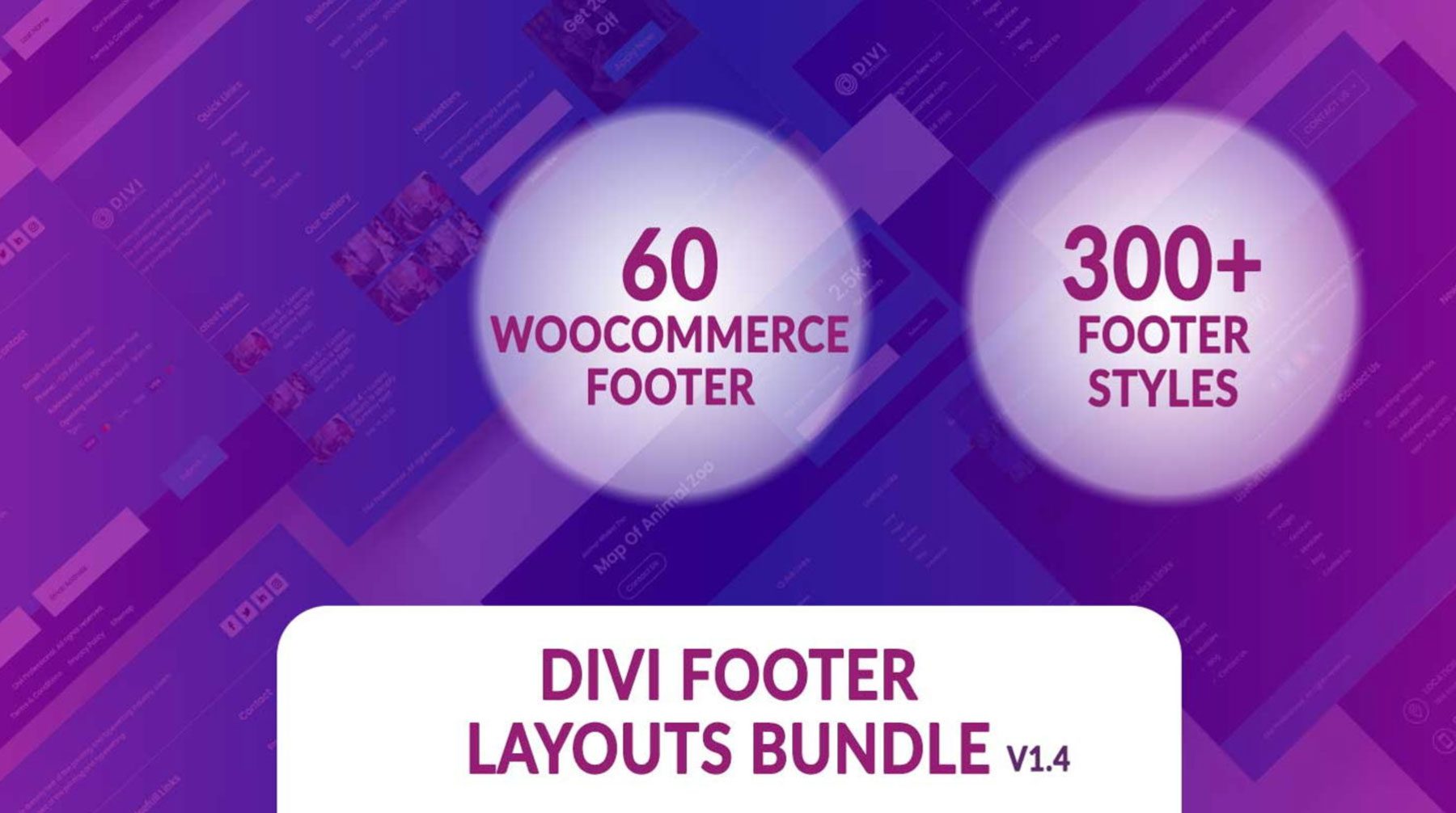 Divi Footer(300+) Layouts Bundle