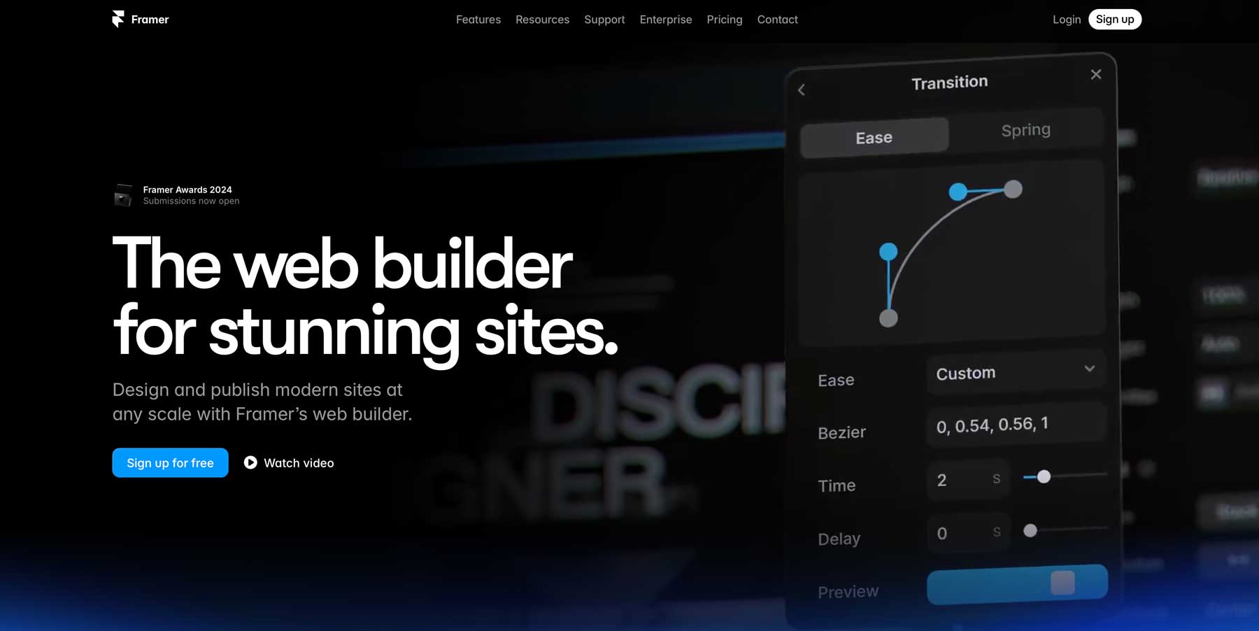 Framer best web design software