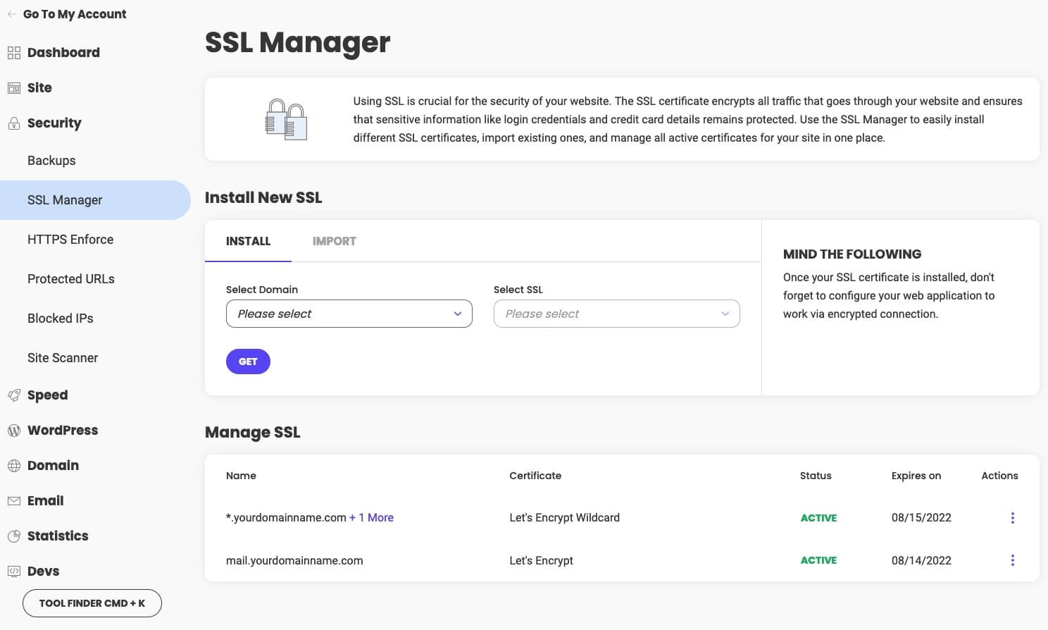 add ssl ceritifcate with siteground