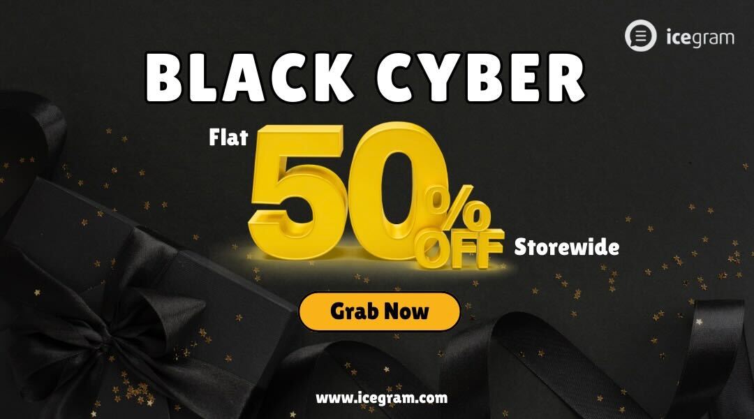 Icegram Black Friday / Cyber Monday Deal Promo Image