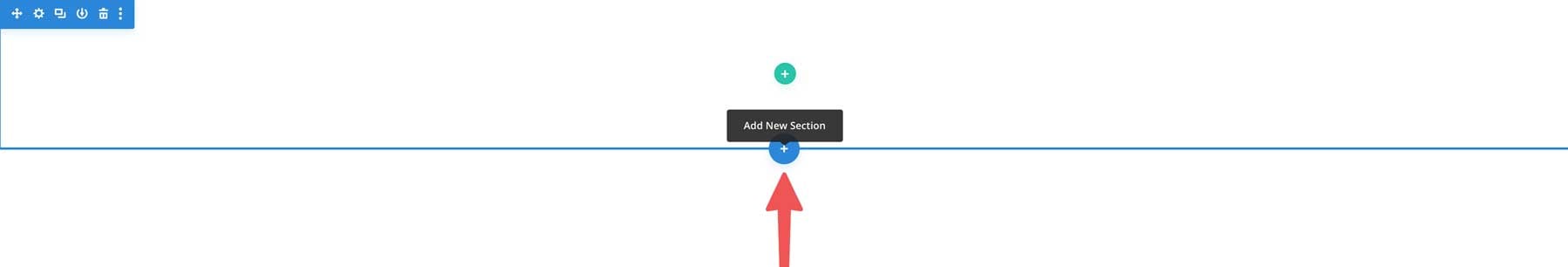 add new Divi section