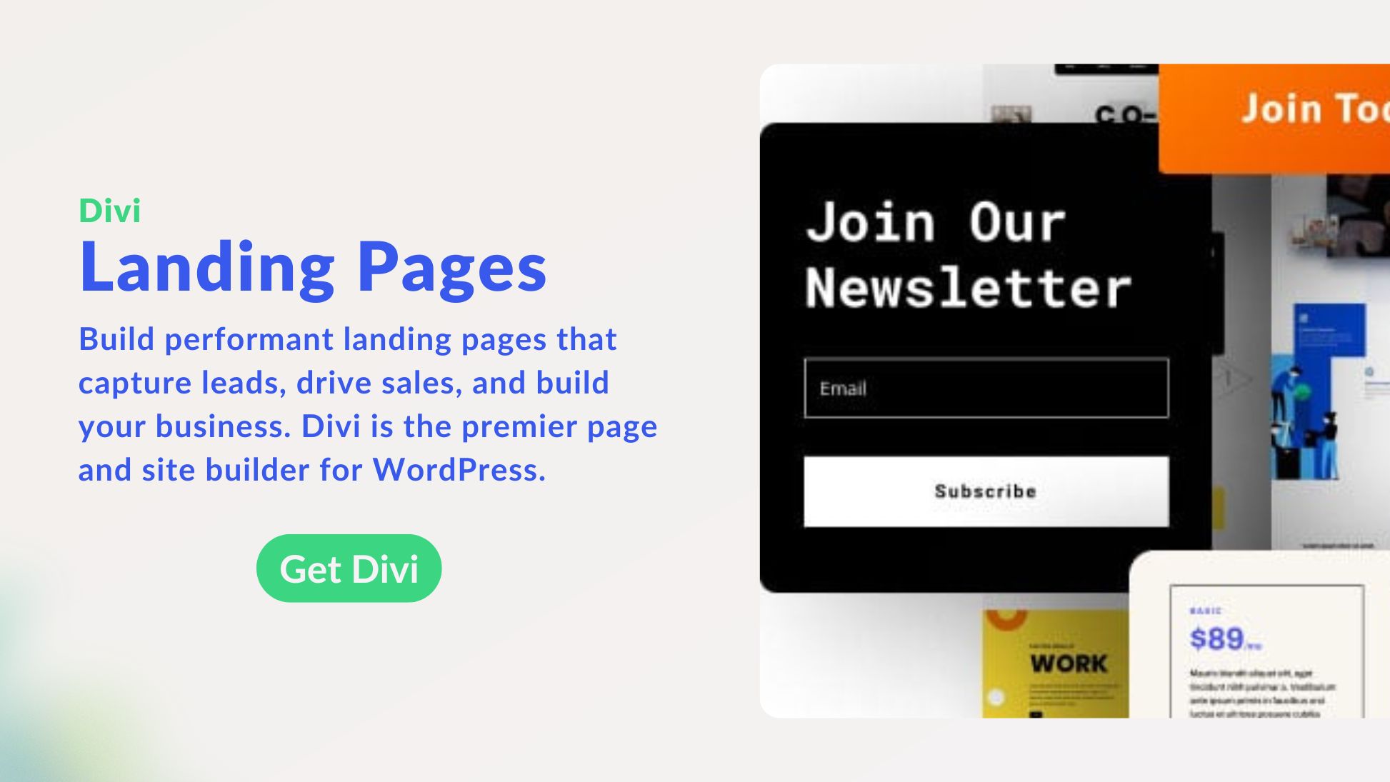 Get Divi for Building Landing Pages