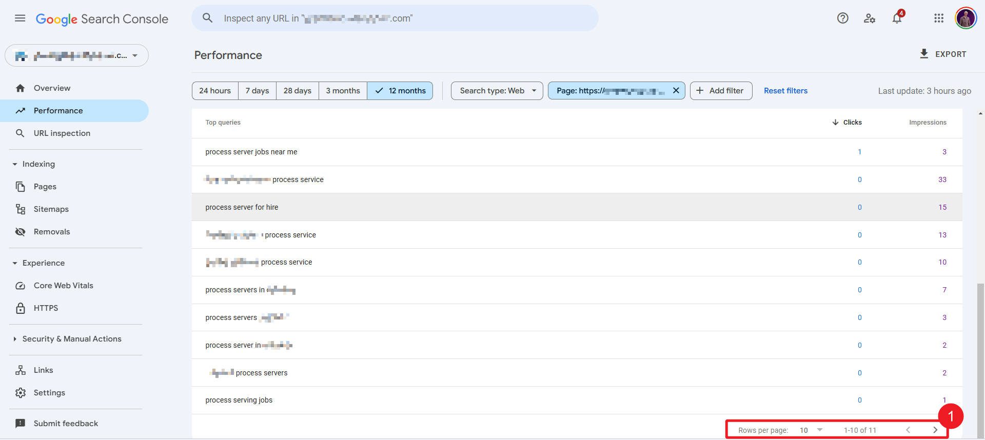 Query Counting with Google Search Console