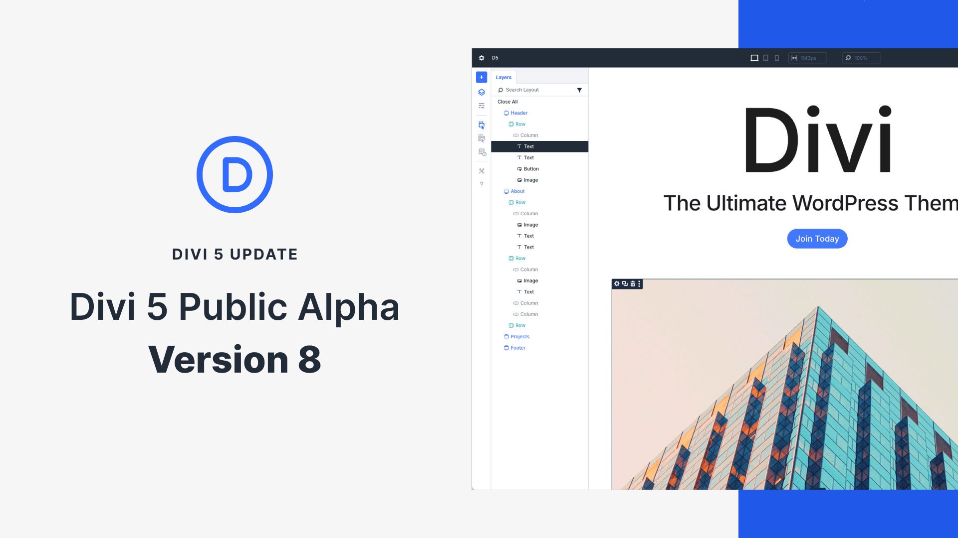 Divi 5 Public Alpha 8: Including 60+ Fixes And The Start Of A New Feature