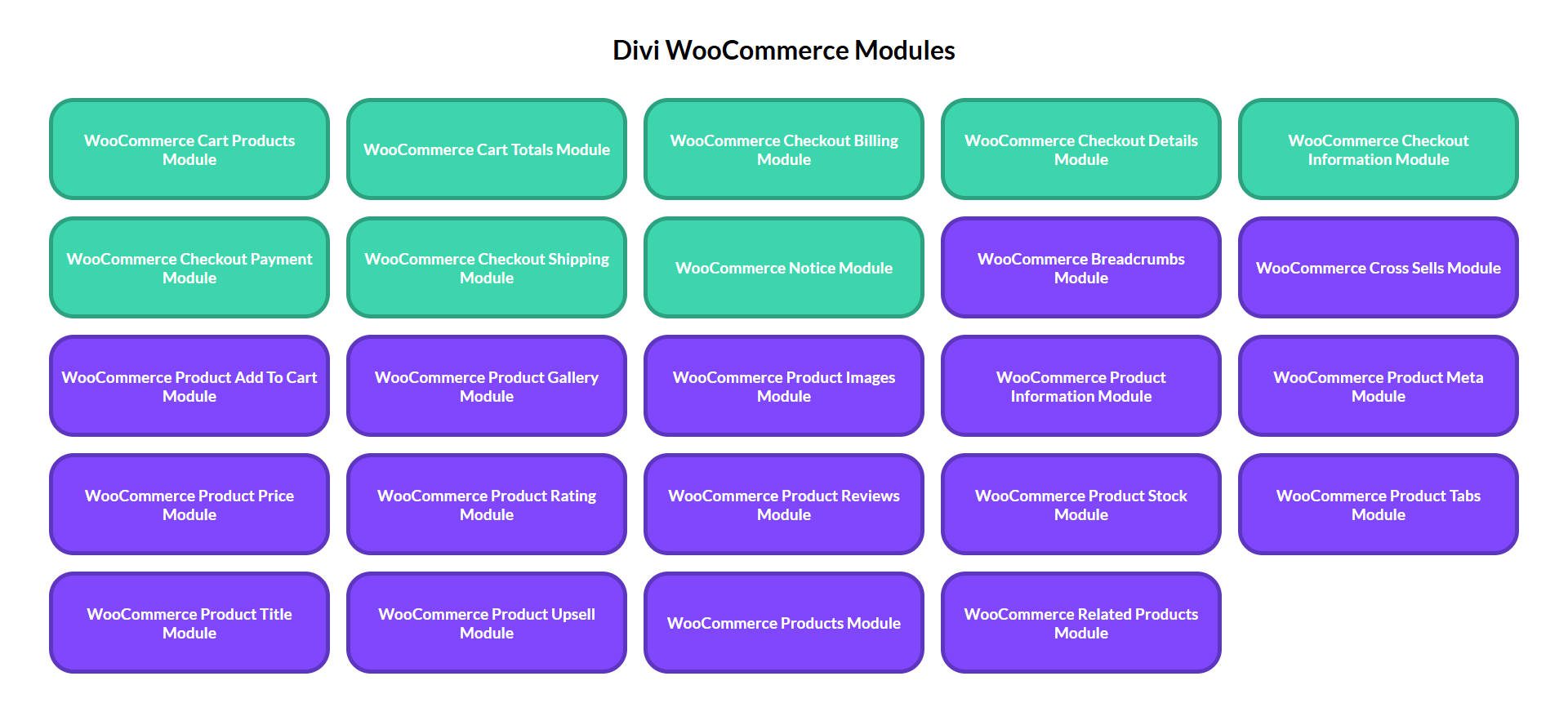 Divi WooCommerce Modules