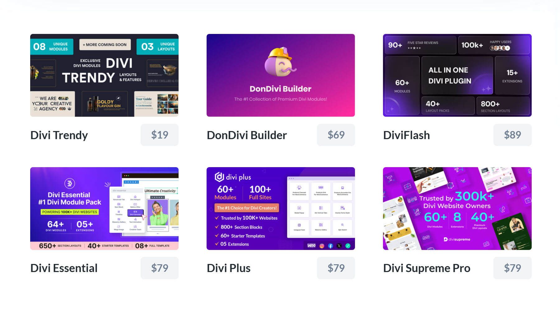 Divi Anniversary Sale Module Booster Bundle Products