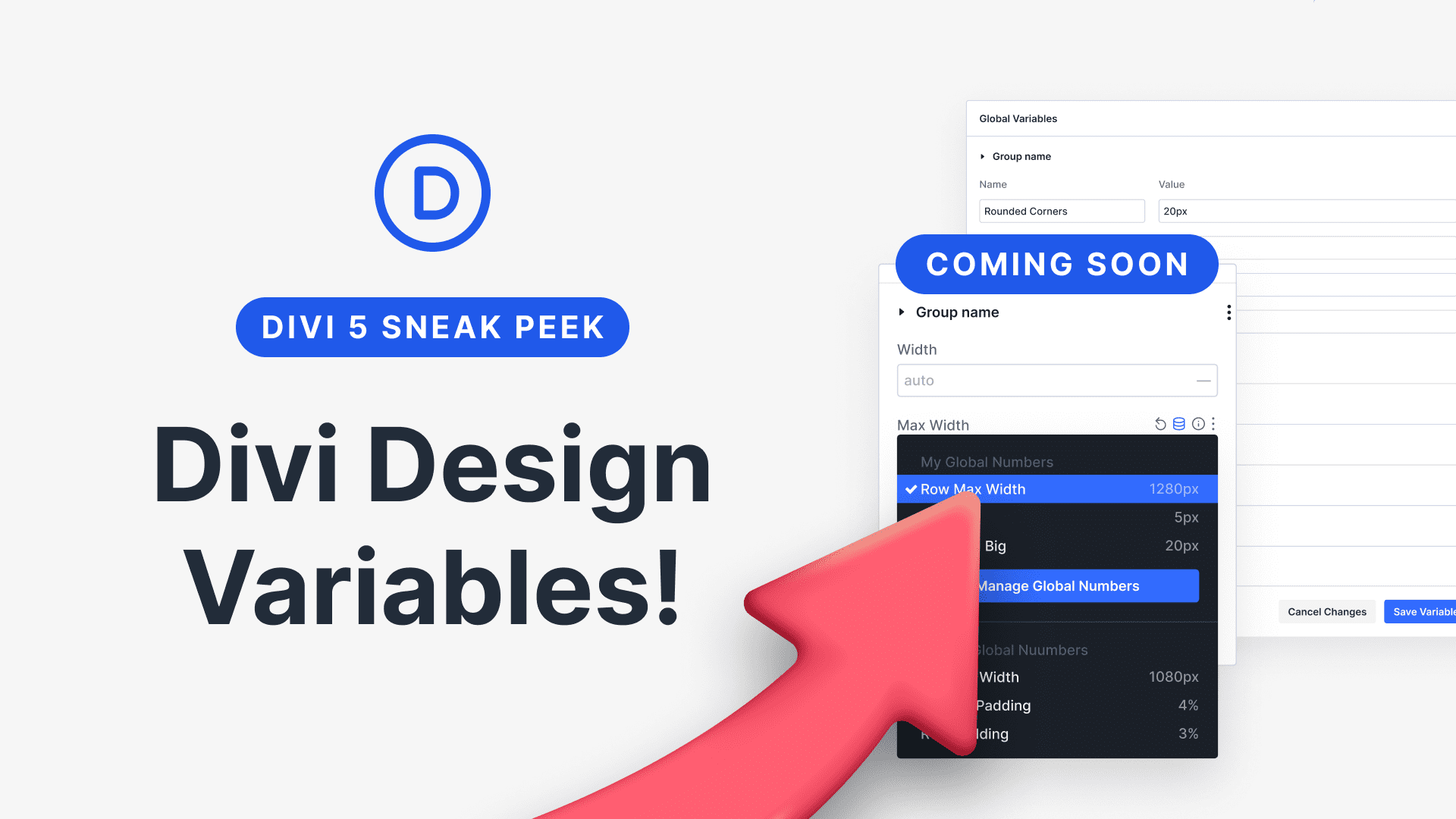 Divi 5 Sneak Peek! Divi Design Variables