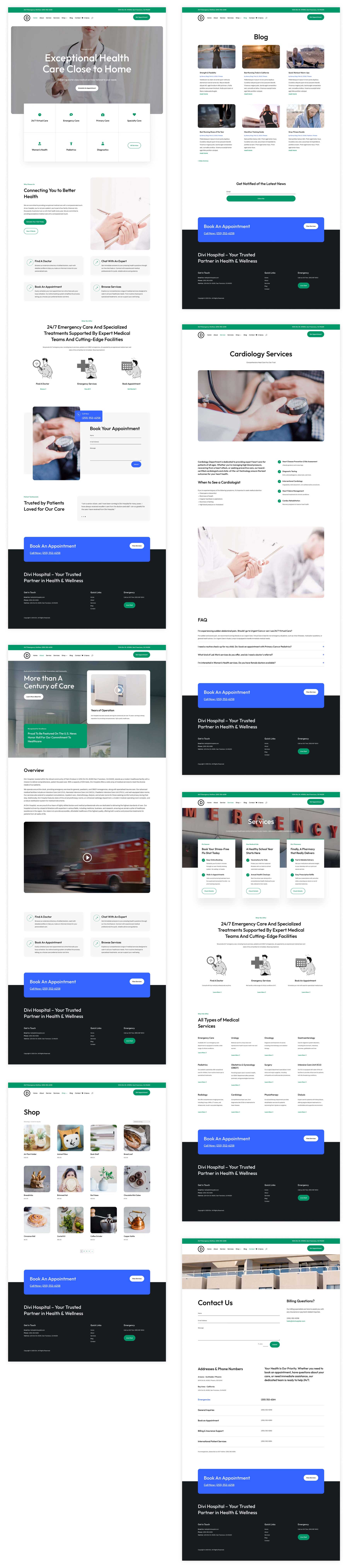 medical starter site for Divi